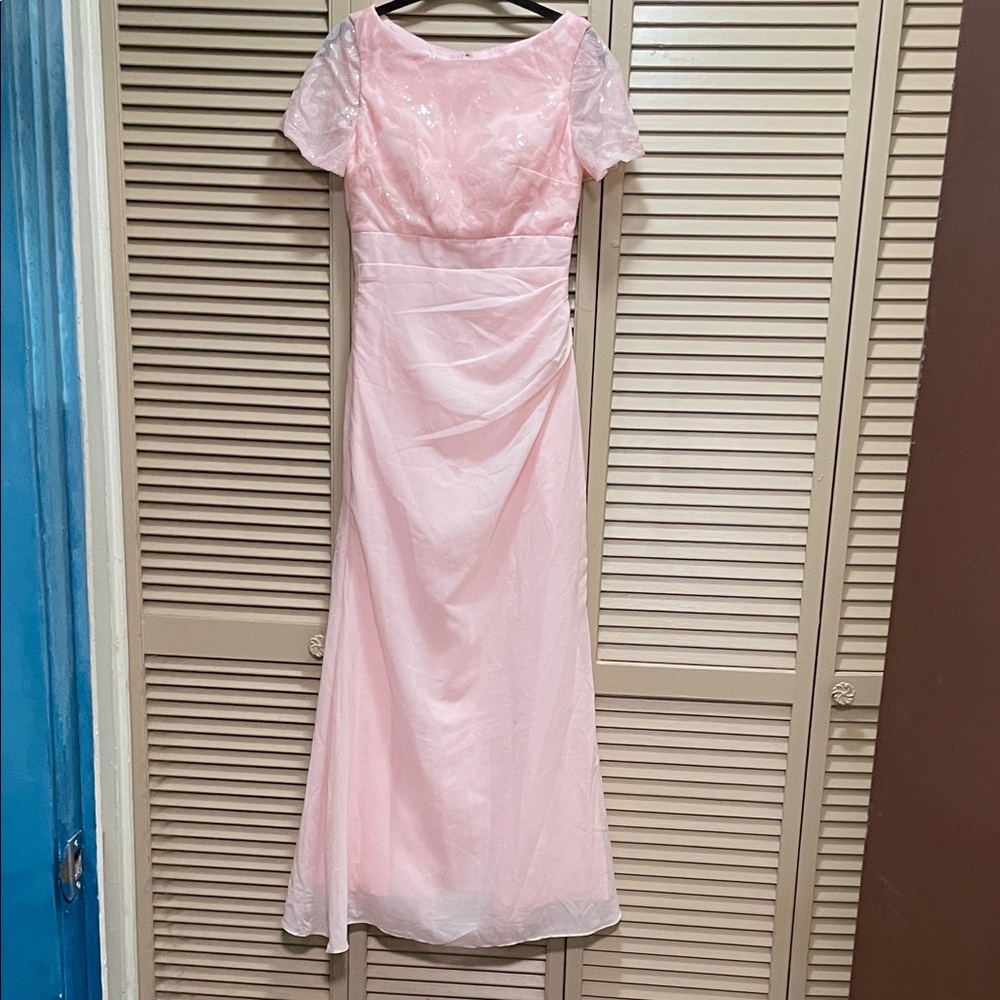 Elegant Pink Evening Gown